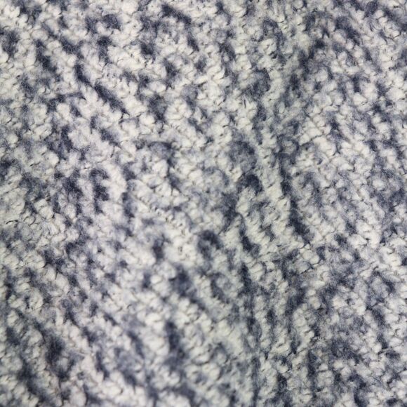 L.L. Bean Blue White Shawl Collar Flat Sherpa Pullover XXXL Tall - Picture 5 of 6